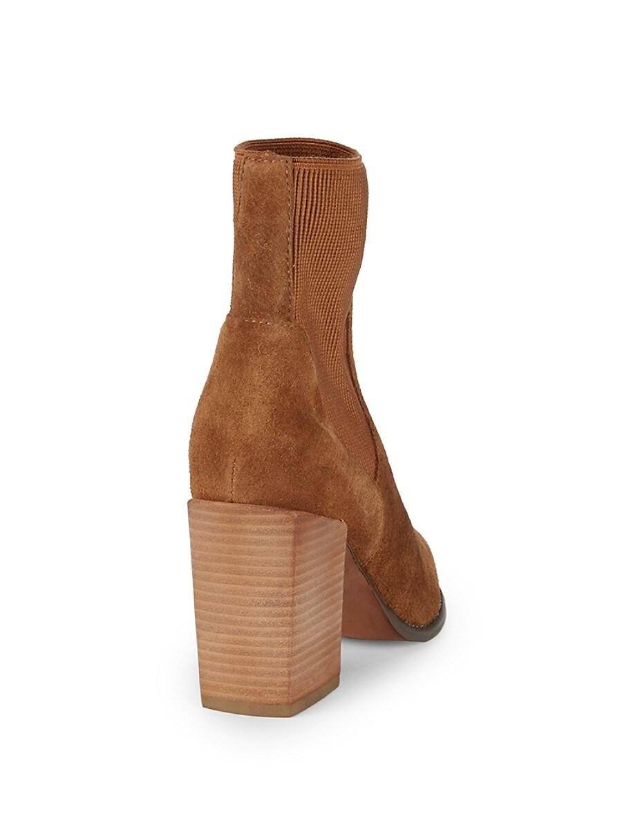 cognac sock booties