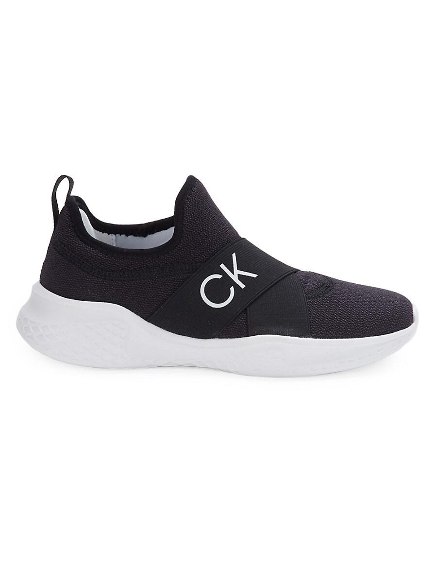 Calvin Klein Kchera Crossover Low Top Sock Sneakers in Black | Lyst