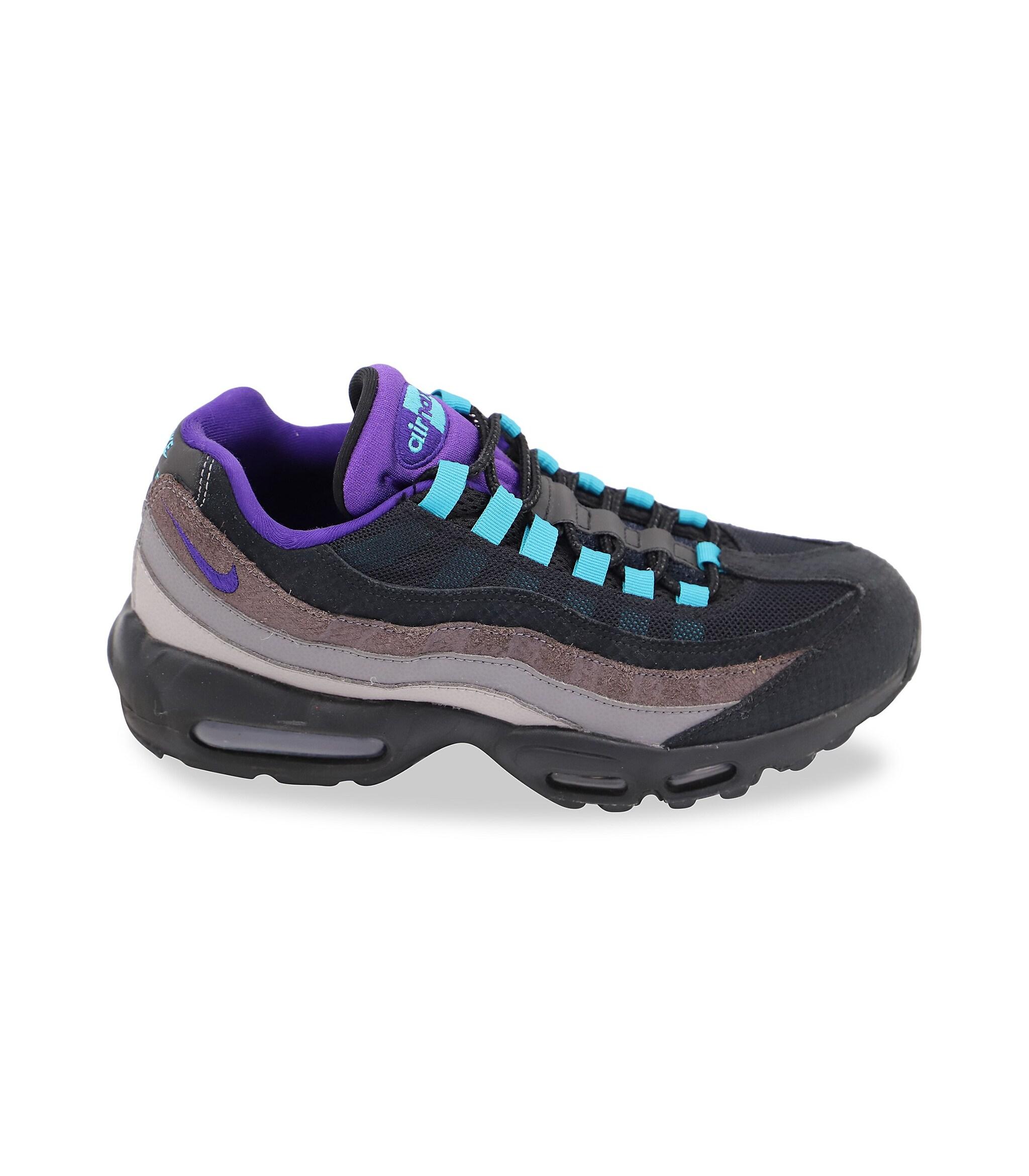 Nike Air Max 95 Black Grape In Black Nylon Athletic Shoes Sneakers in Blue  | Lyst