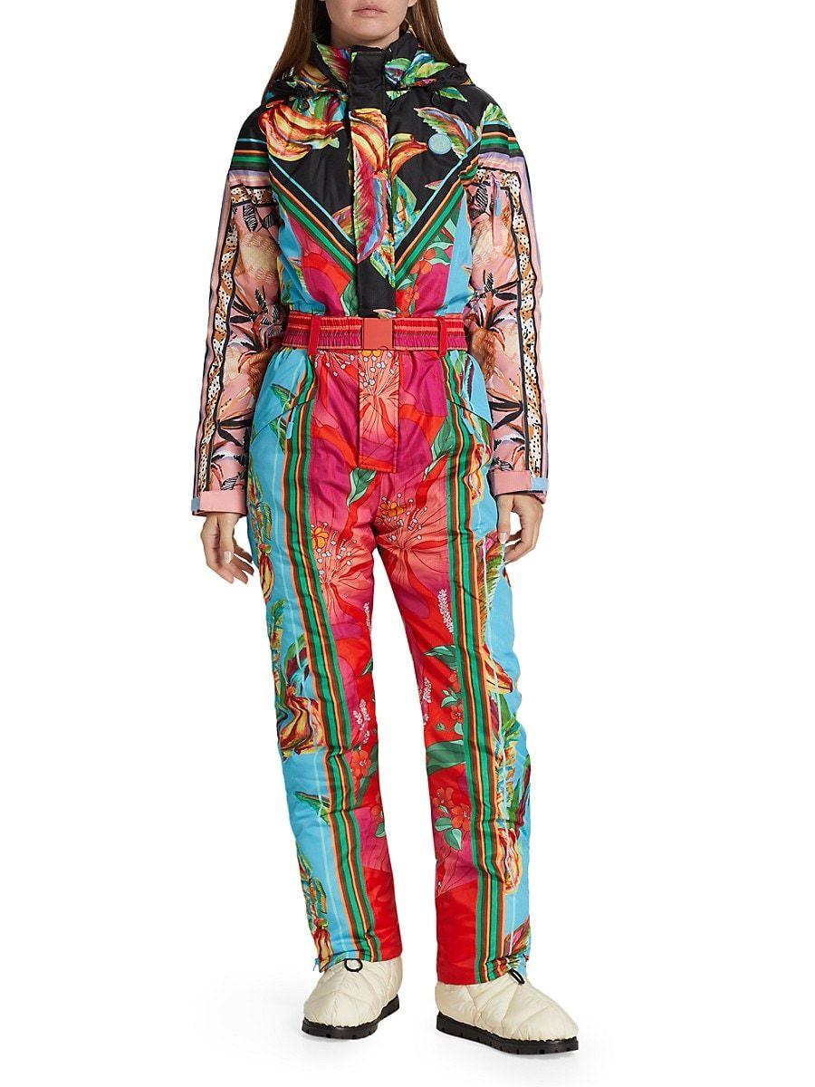 FARM Rio Mixed Scarves Ski Jumpsuit in Red Lyst