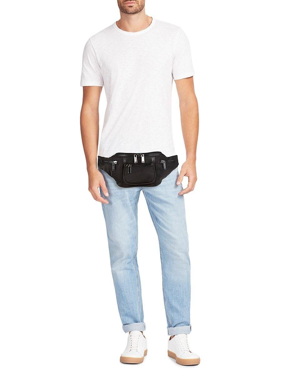 Karl Lagerfeld 4 Zip Pocket Belt Bag in Black for Men | Lyst