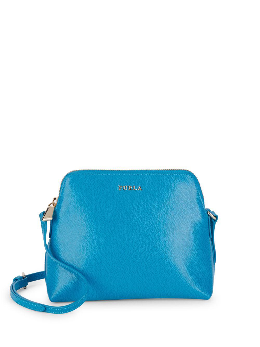 furla blue crossbody bag