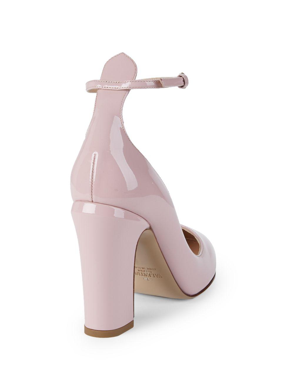 Valentino Tango Patent Leather Pumps in Light Pink (Pink) - Lyst