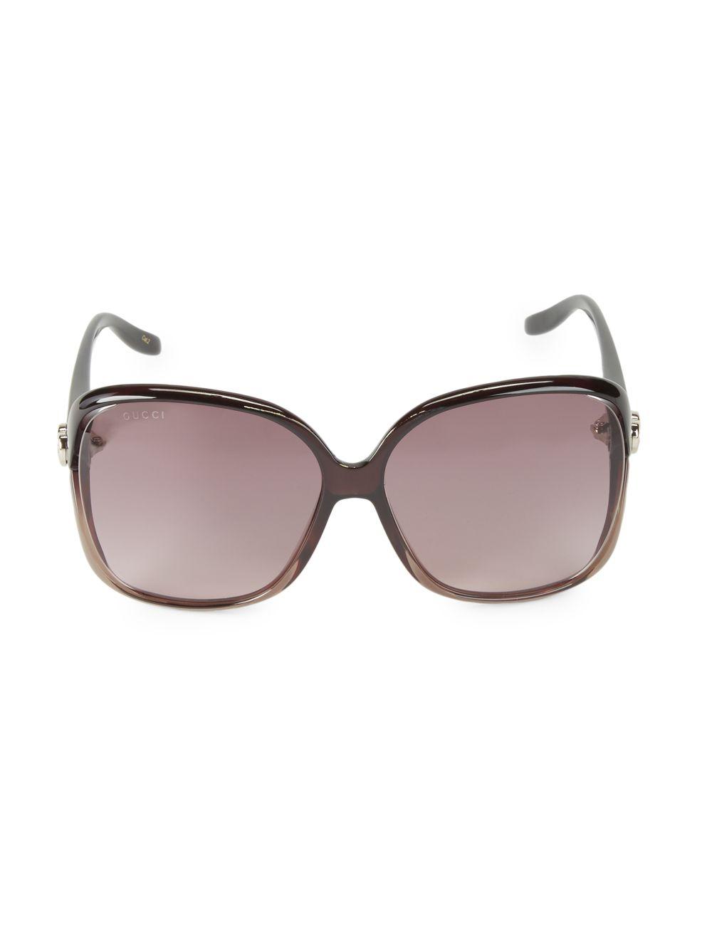 gucci 60mm square sunglasses