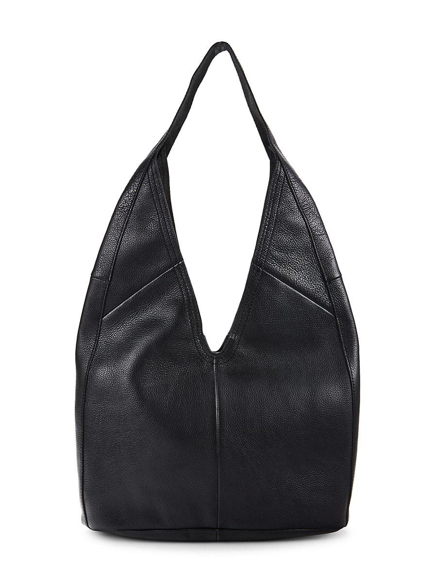 Vince Camuto Jozie Leather Hobo Bag in Black | Lyst