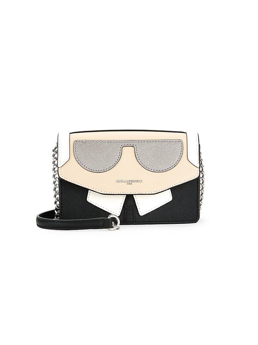 Karl Lagerfeld Mini Maybelle Karl Detail Crossbody Bag in Natural Lyst