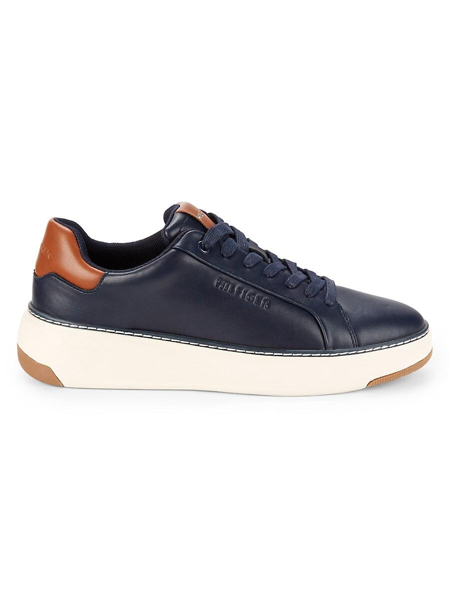 Tommy Hilfiger Hines Contrast Sole Logo Sneakers in Blue for Men | Lyst UK