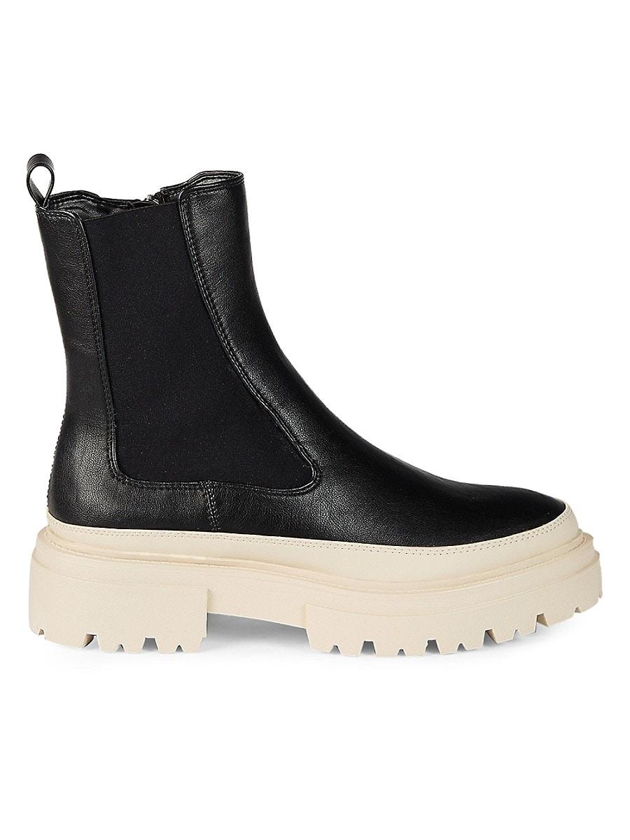 Steven by Steve Madden Armond Lug-sole Boots in Black