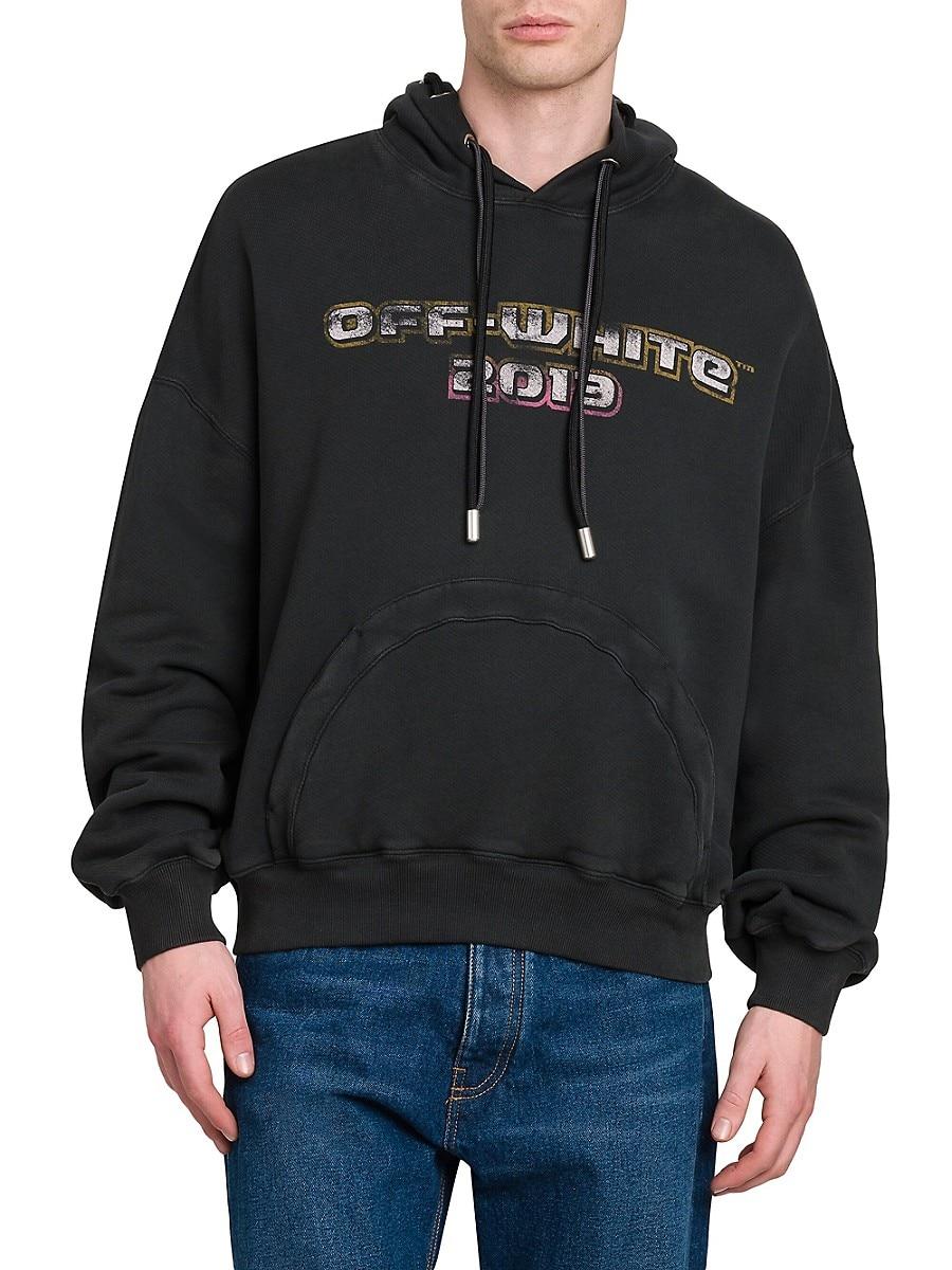 パーカー・フーディ OFF WHITE Men Hoodies OMBB118S24FLE0054601 Blue Off-White graphic-print zip-up Hoodie | Blue | FARFETCH