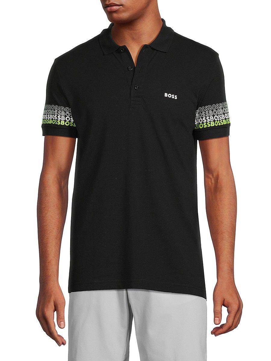 BOSS by HUGO BOSS Boss Paddy 2 Polo T Shirt in Black for Men | Lyst