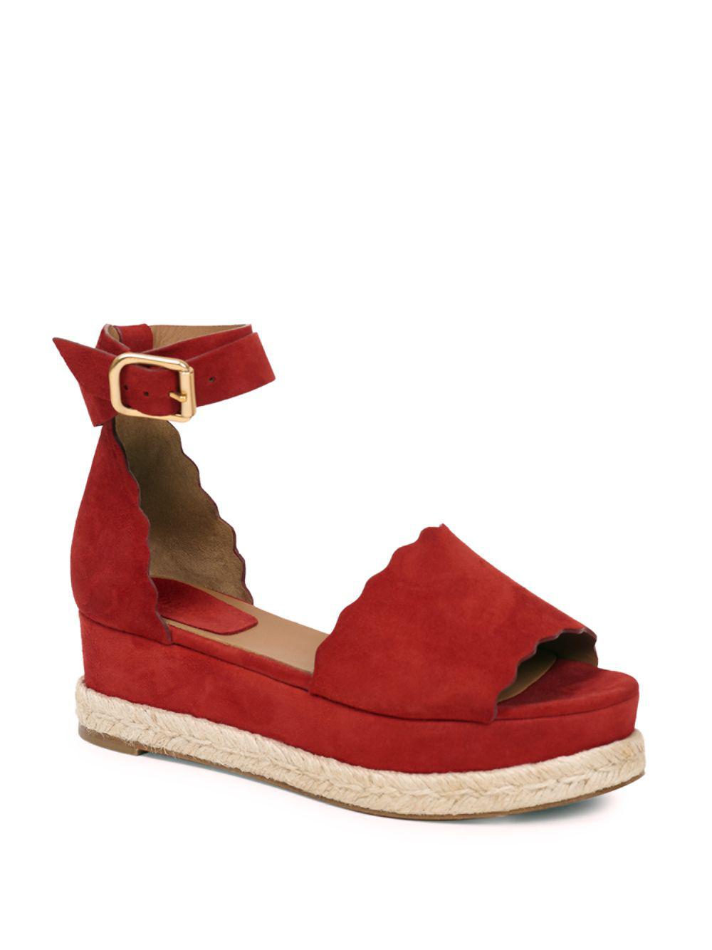 chloé lauren ankle wrap espadrilles