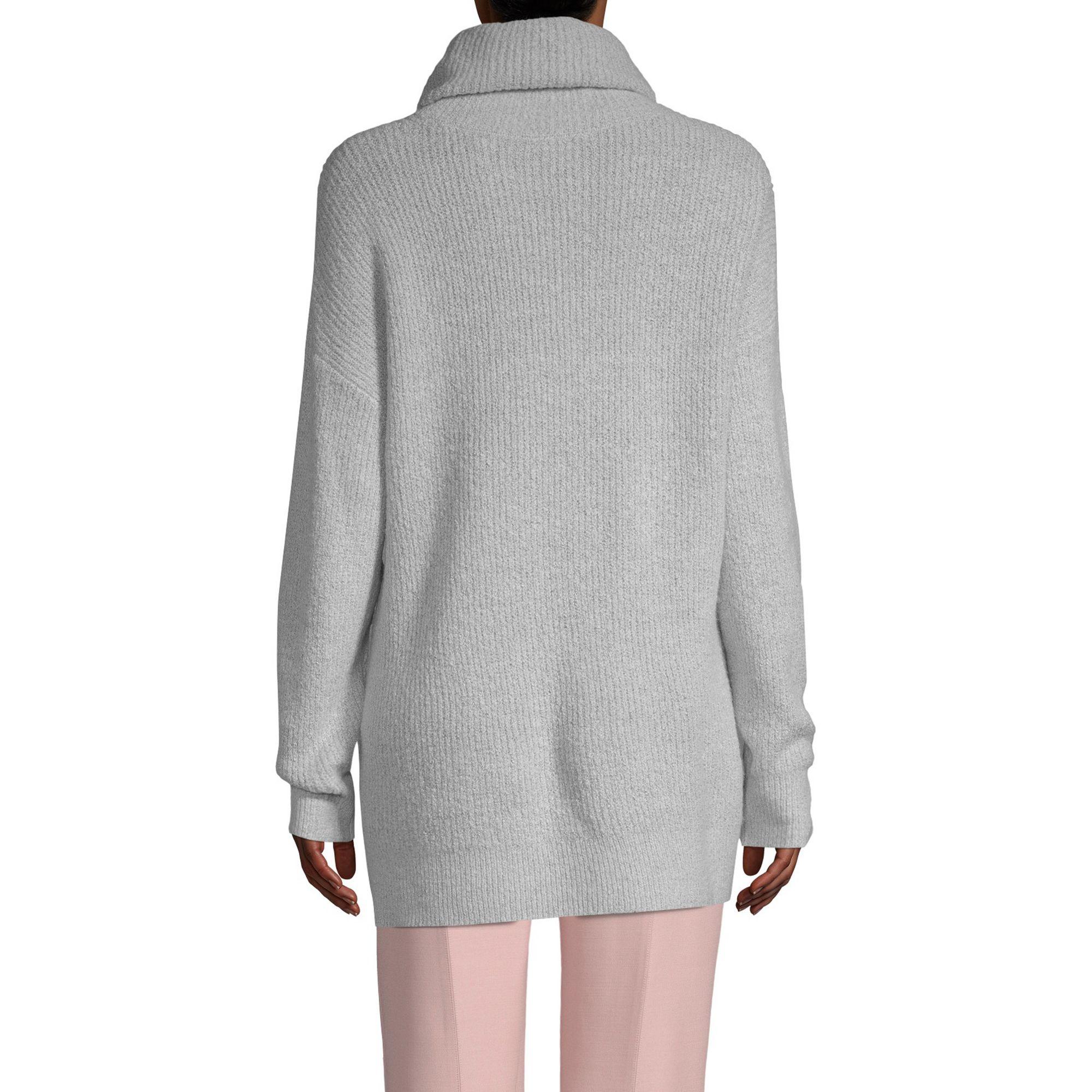 oversized black turtleneck sweater