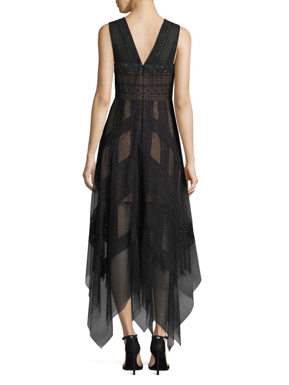 BCBGMAXAZRIA Andi Lace Gown in Black Lyst