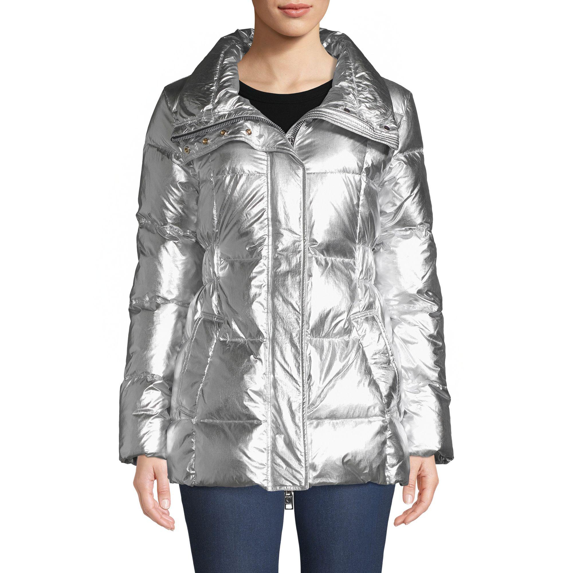 Nicole Benisti Synthetic Quilted Down Puffer Coat in Grey (Gray) - Lyst