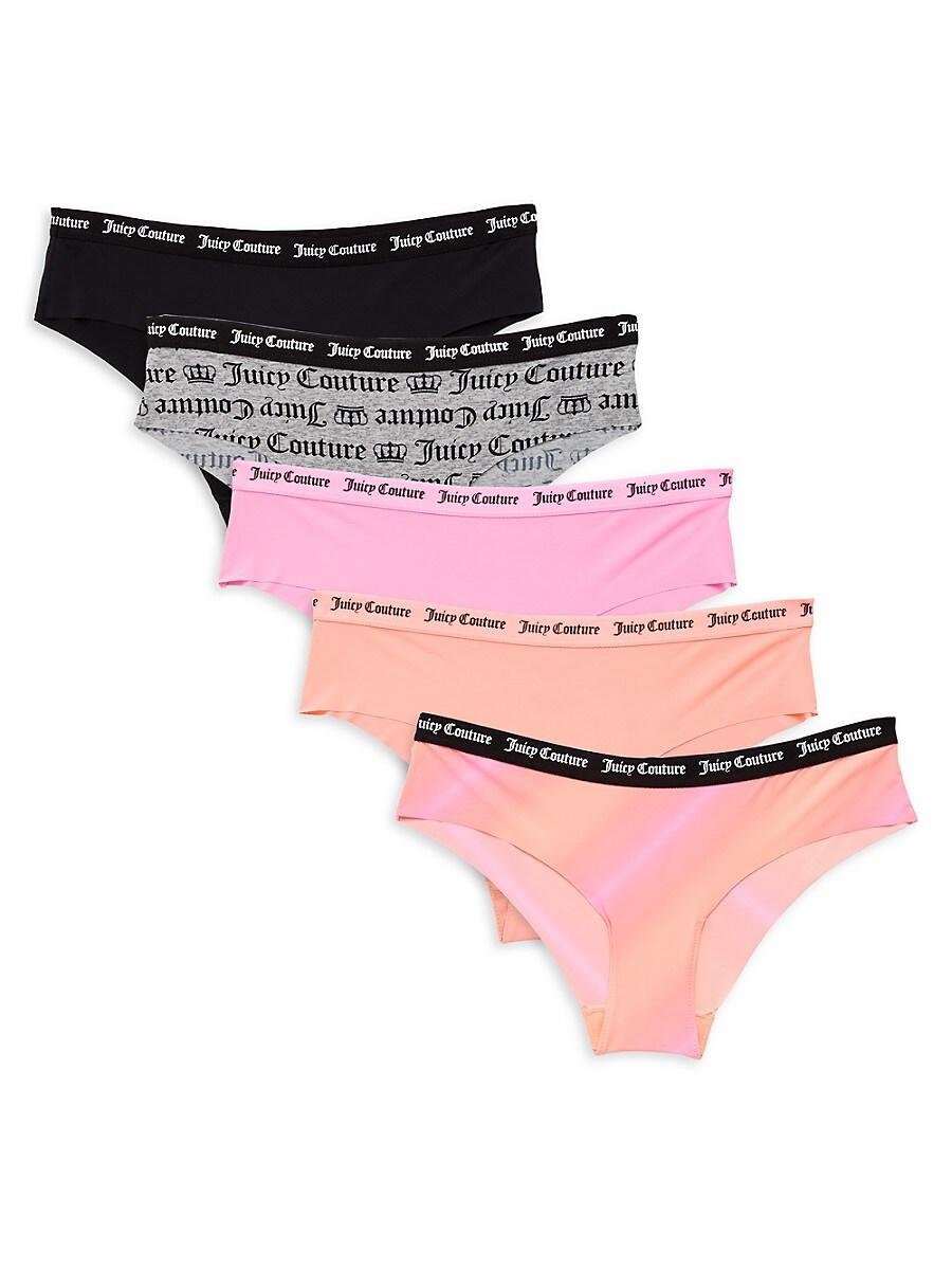 Juicy Couture 2-pack Logo Hipster Briefs in Black