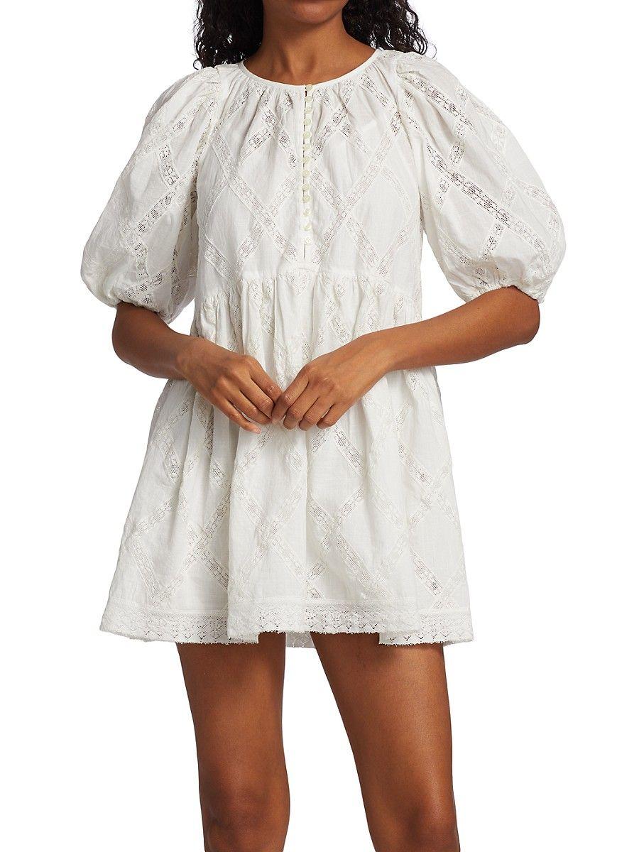 The Great The Pathway Cotton Eyelet Dress in White Lyst