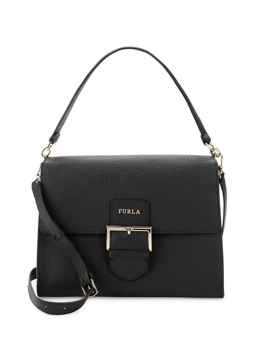Furla Classic Leather Top Handle Bag in Onyx (Black) Lyst
