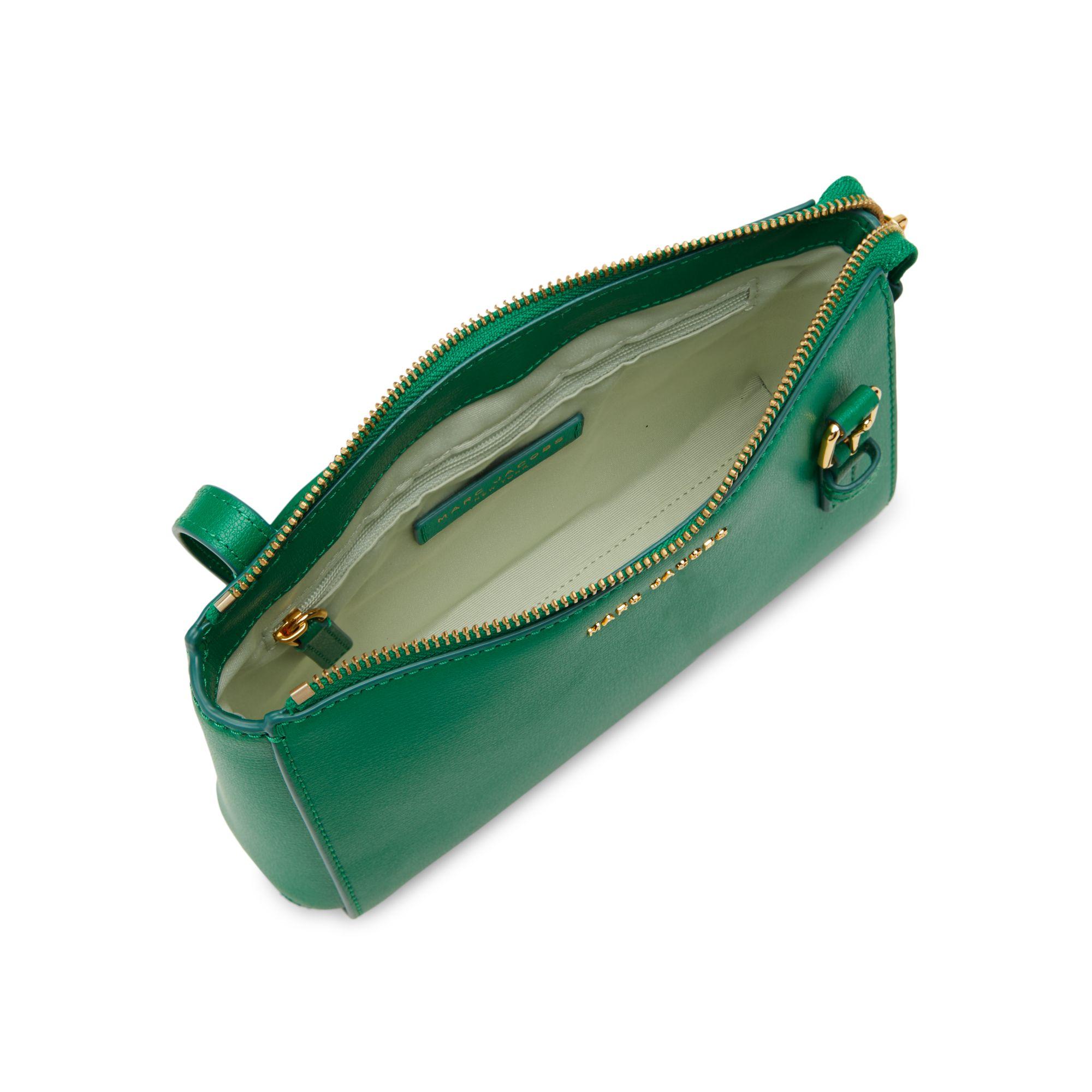 Marc by Marc Jacobs Leather Crossbody Bag In Soccer Pitch Green, $260, STYLEBOP.com