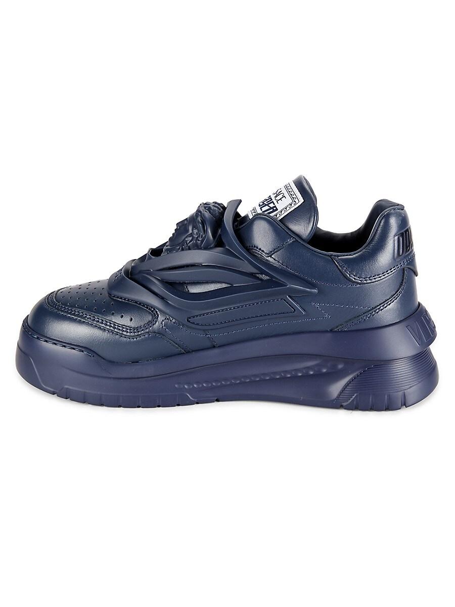 Versace Odissea Medusa Platform Court Sneakers in Blue for Men Lyst