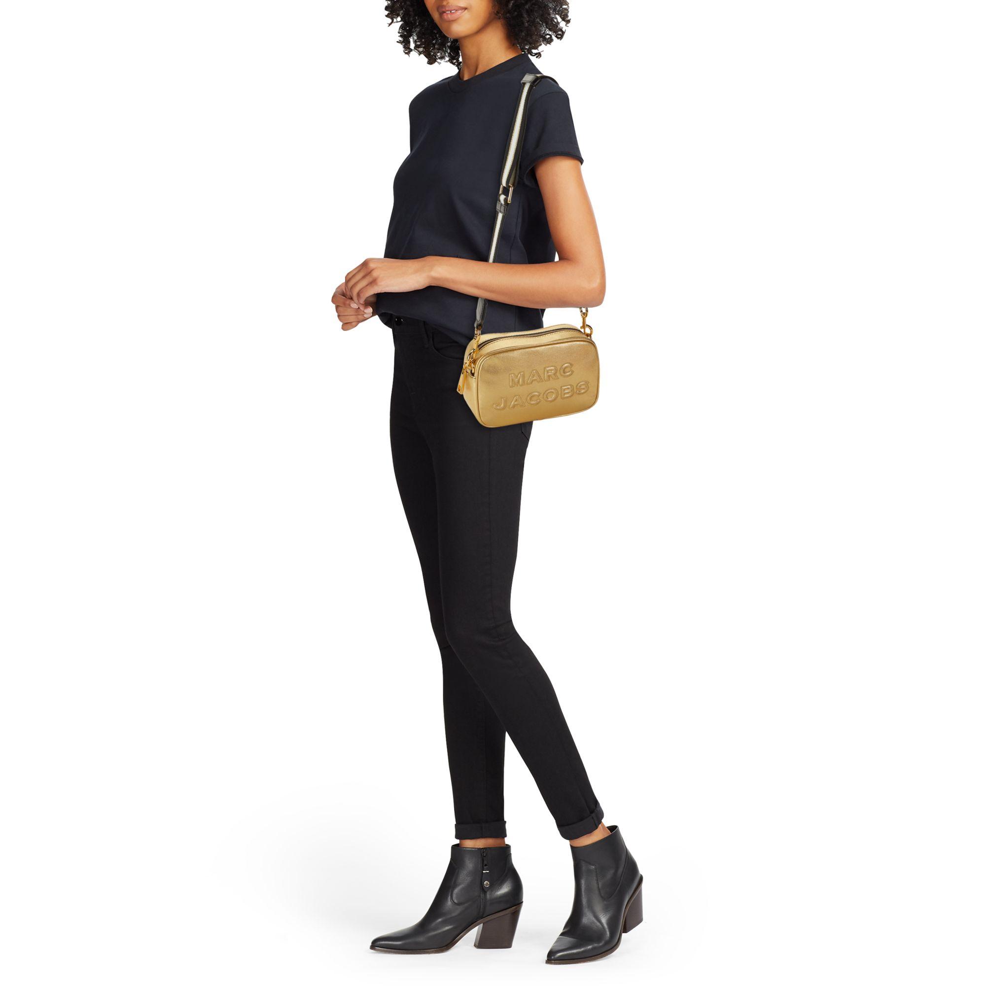 Marc Jacobs Flash Metallic Leather Crossbody Lyst