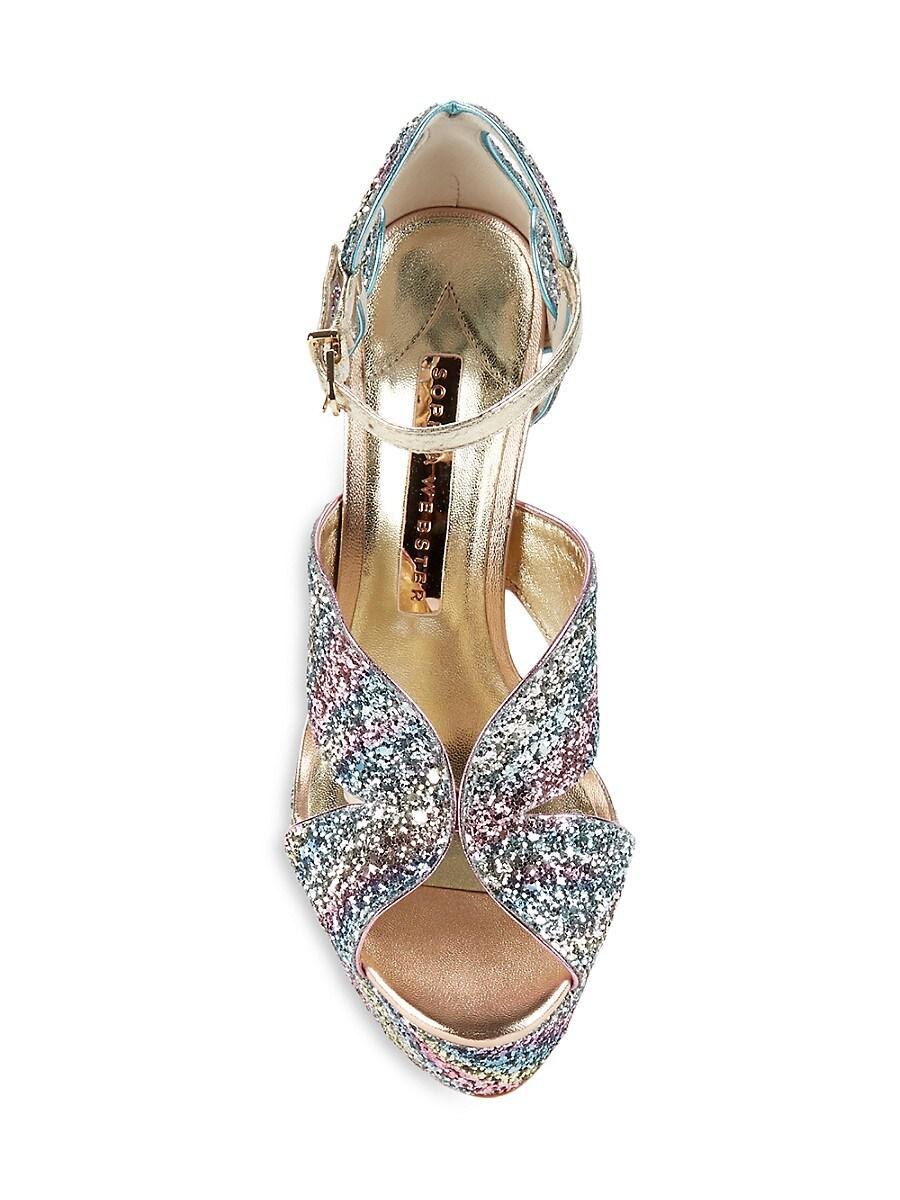 Rita Glitter Platform Sandals