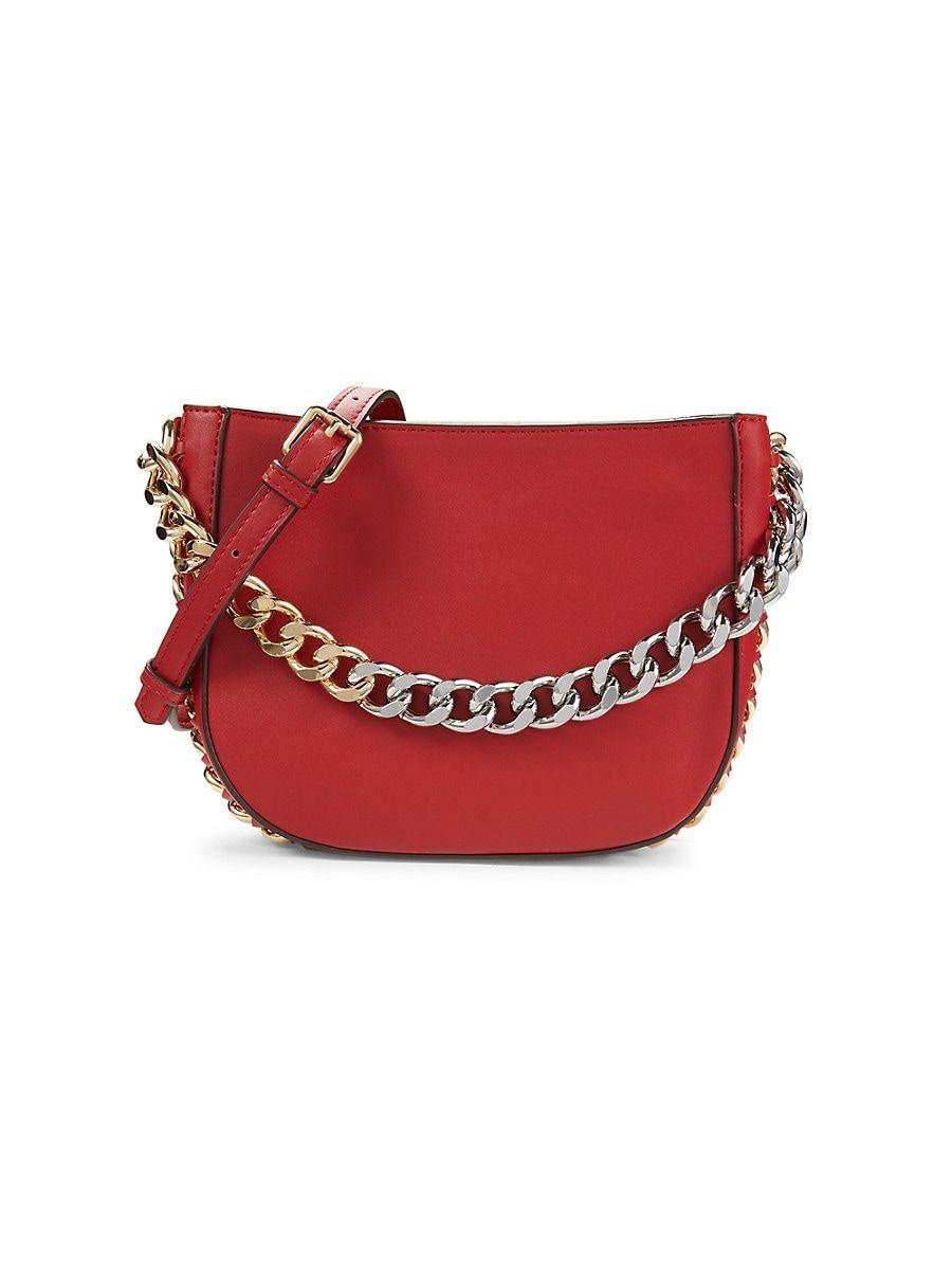 Jill & Ally Leather Saddle Crossbody Bag in Red Lyst
