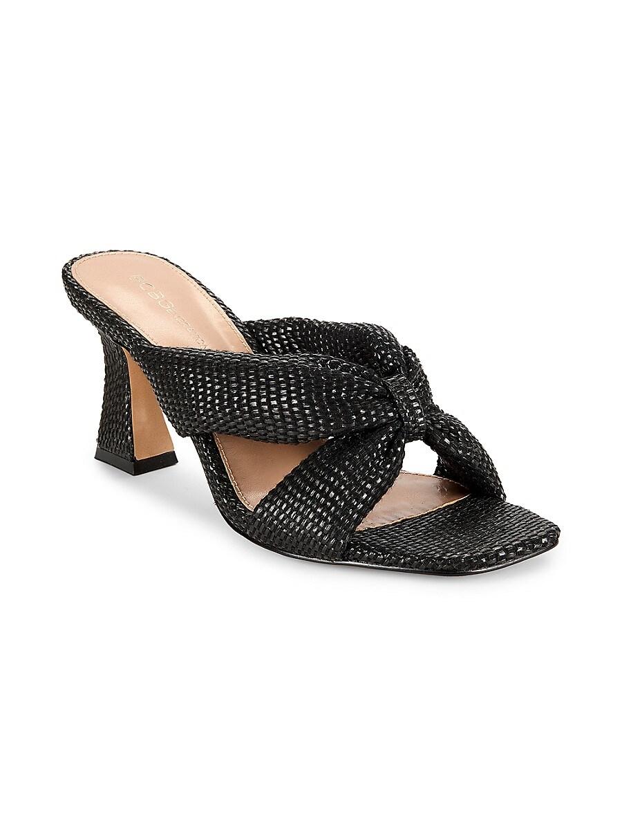 Bcbg black strappy heels sale