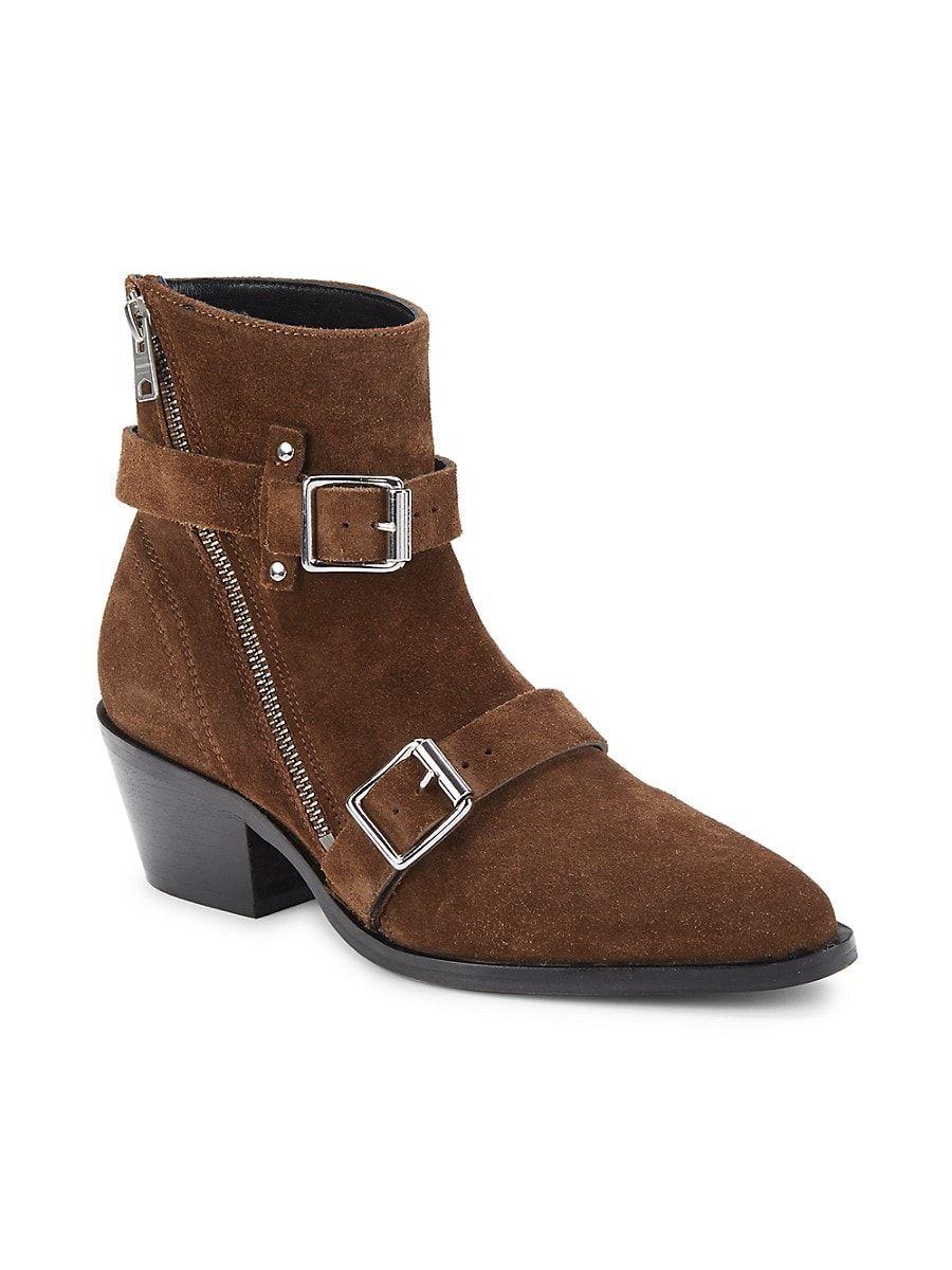 AllSaints Lior Suede Boots in Brown | Lyst