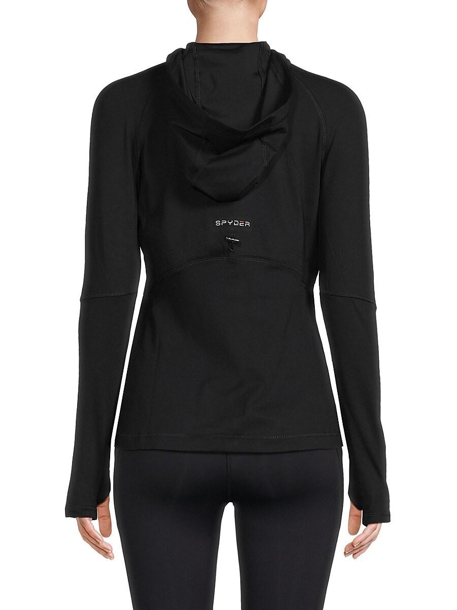 Spyder 'Hooded Zip Up Yoga Jacket in Black