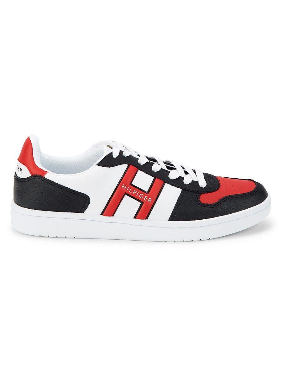 Tommy Hilfiger Colorblock Sneakers in Red for Men | Lyst
