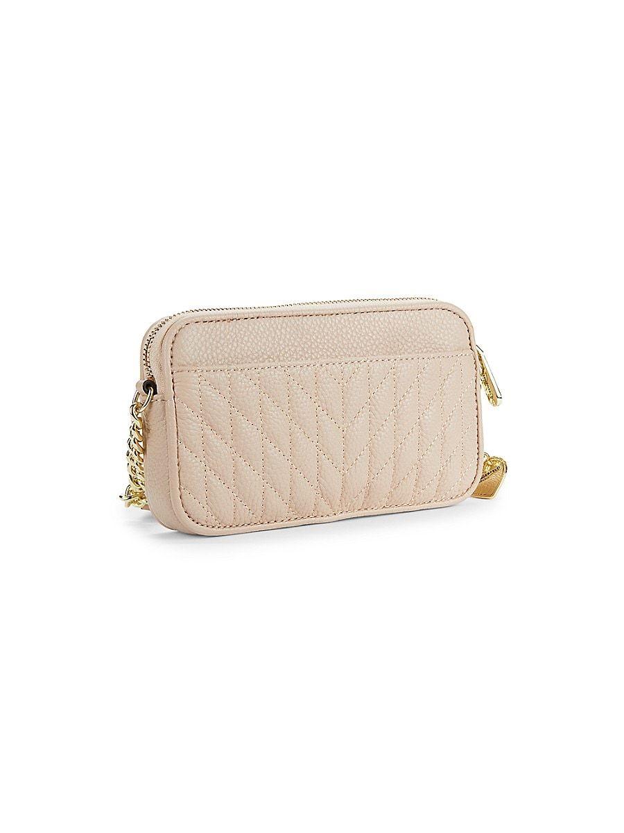 Karl Lagerfeld Paris Karolina Quilted Leather Crossbody Bag