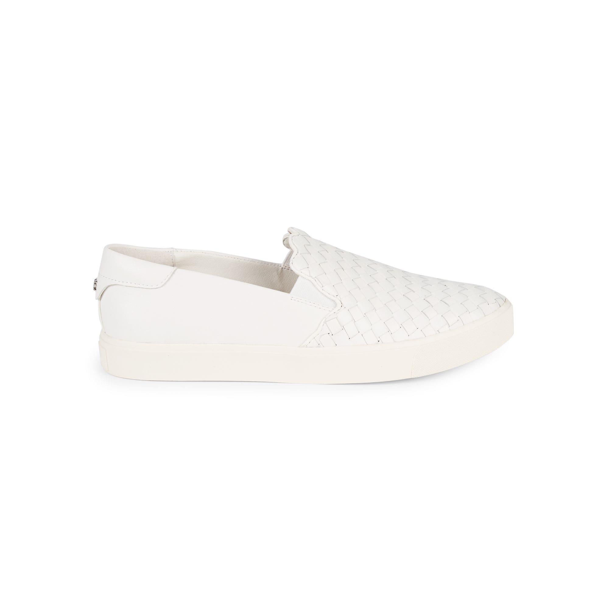 sam edelman white slip on sneakers
