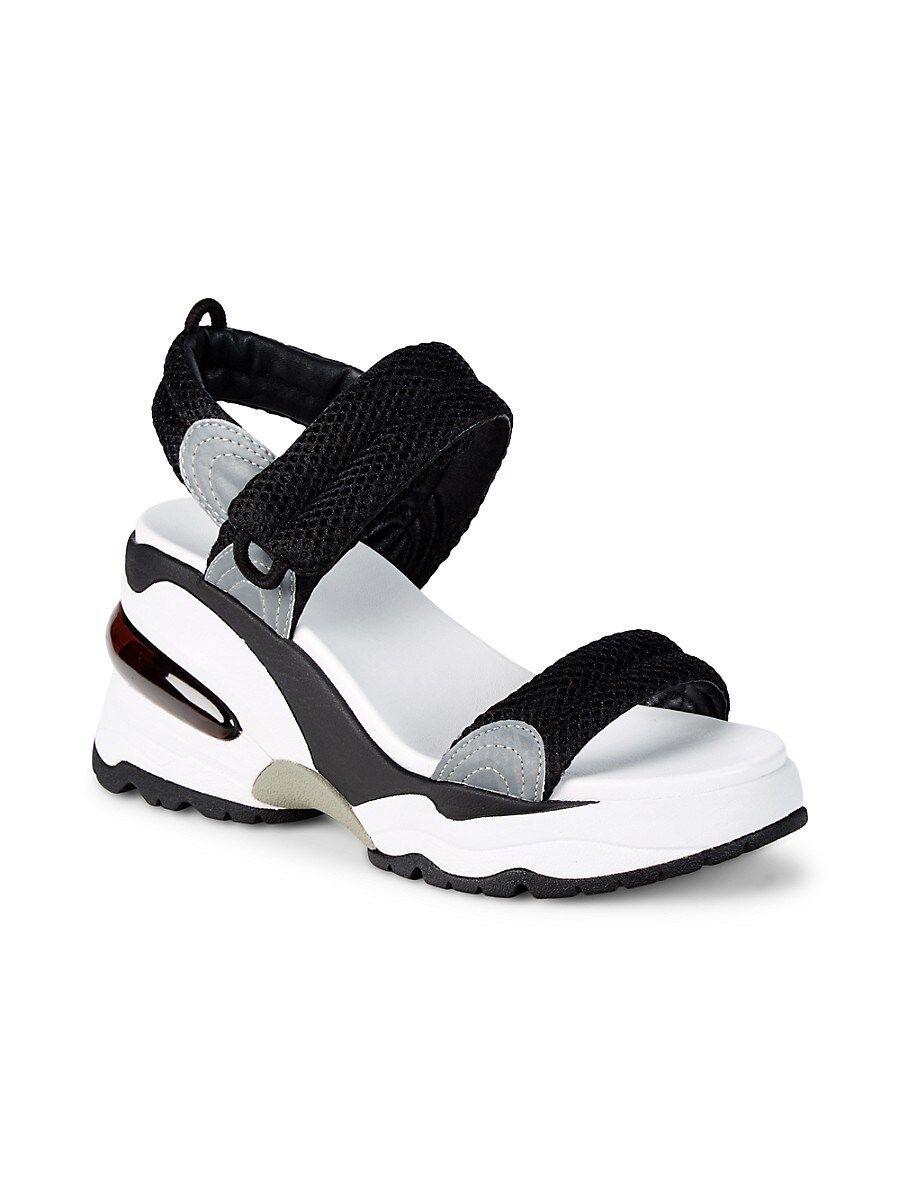 Ash Doxa Chunky Wedge Sandals in Black | Lyst