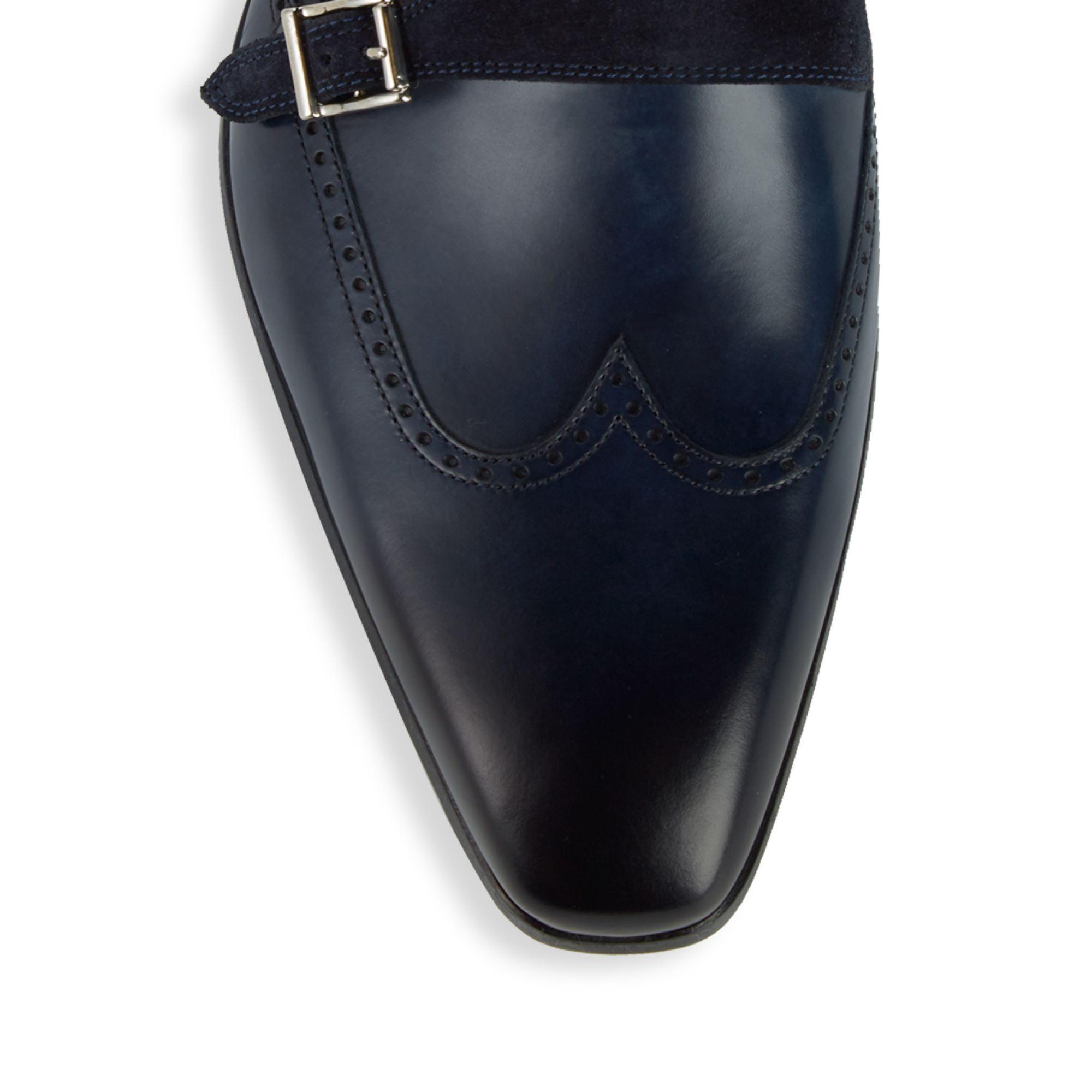 double monk strap magnanni