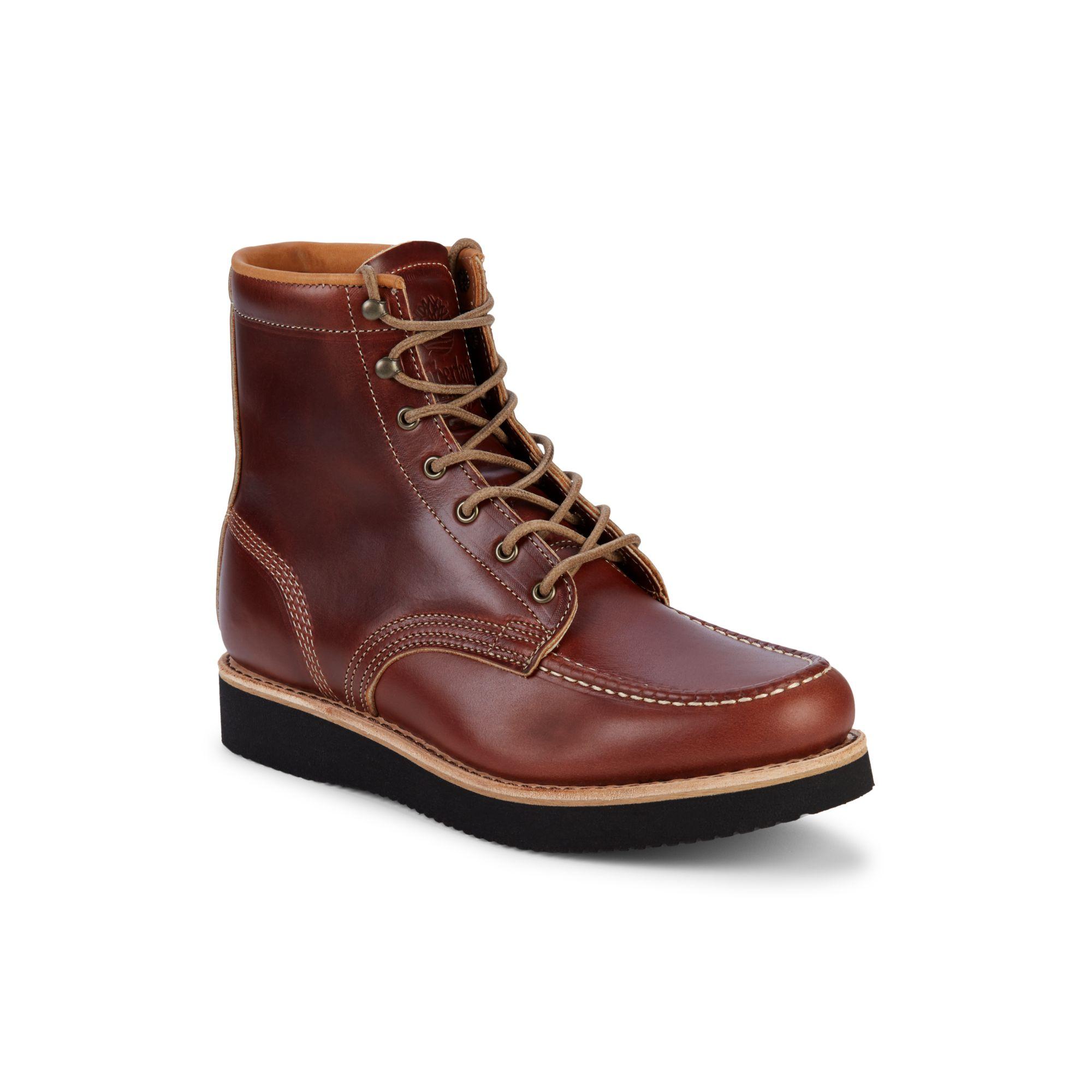 Timberland American Craft Moc-toe Leather Boots in Brown for Men - Lyst