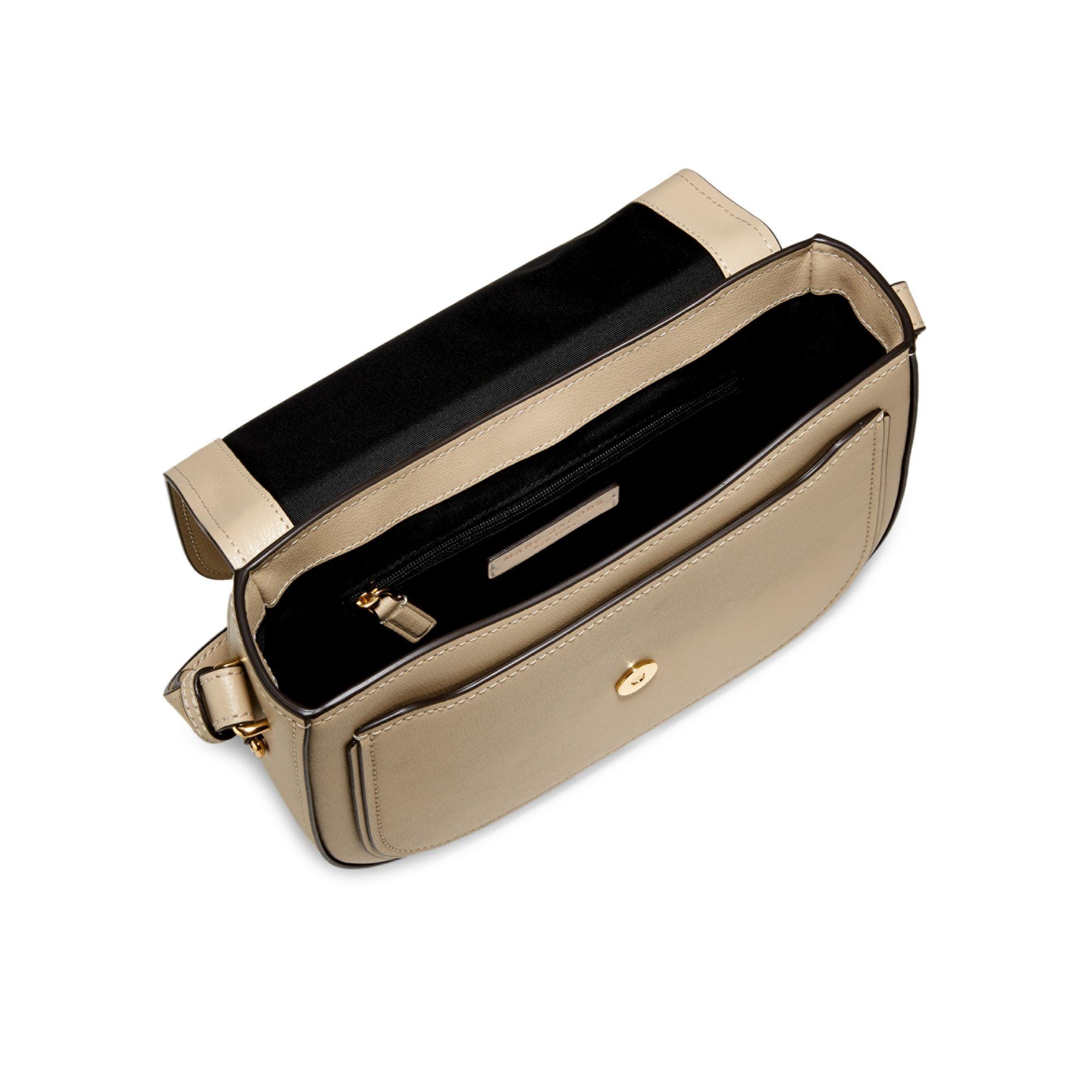 Marc Jacobs Rider Leather Saddle Bag in Black - Lyst