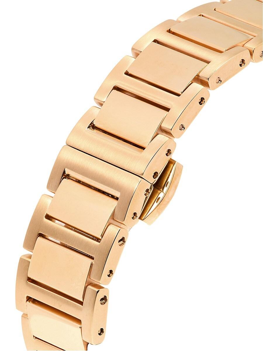 【FENDI】Forever ダイヤモンド ウォッチ 文字盤グリーン 28mm Fendi Forever Ip Rose Goldtone Stainless Steel, Malachite