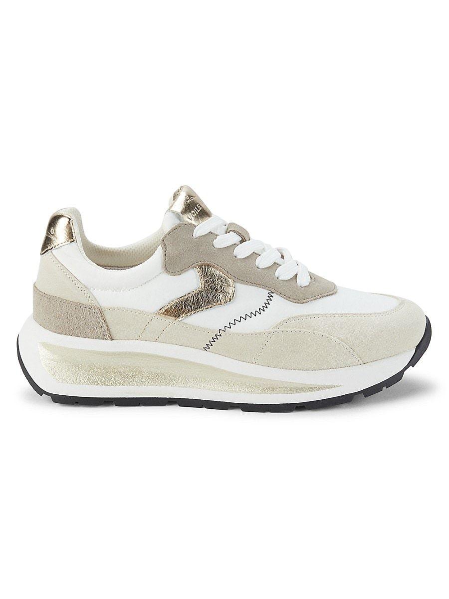 Voile Blanche Club Leather Running Sneakers in White | Lyst