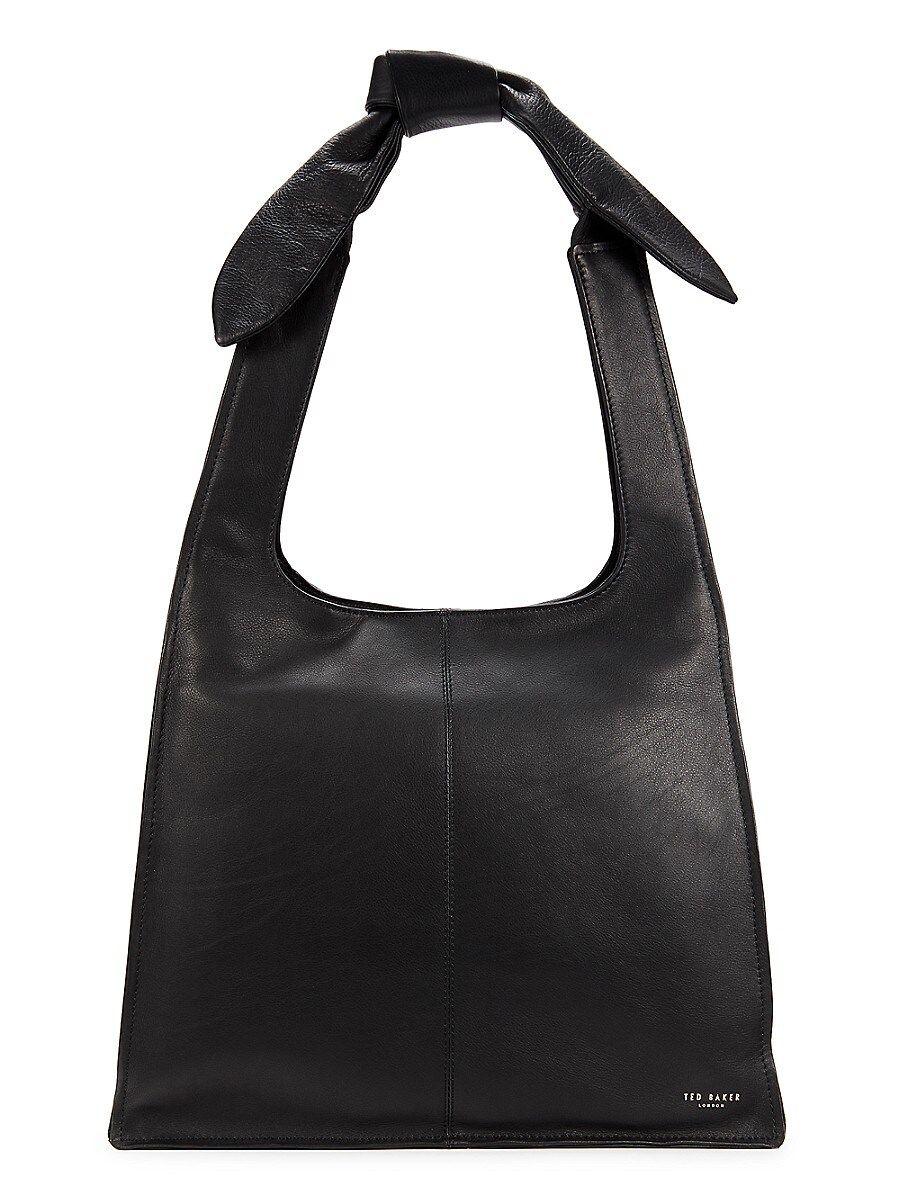 Ted Baker Nyahla Leather Tote in Black | Lyst