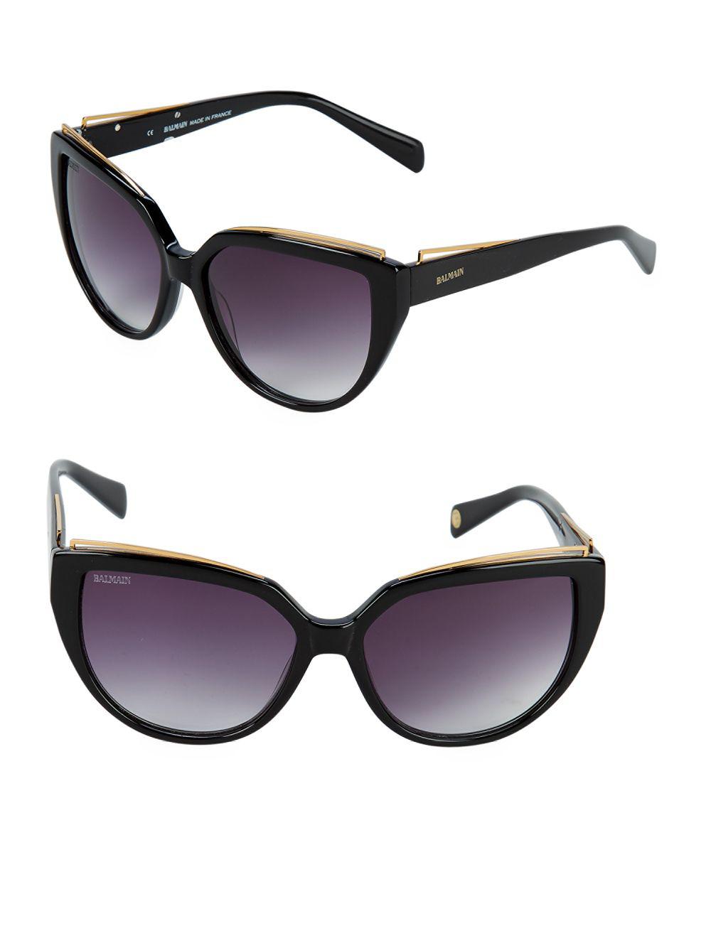 Balmain 57mm Cat Eye Sunglasses in Black Lyst