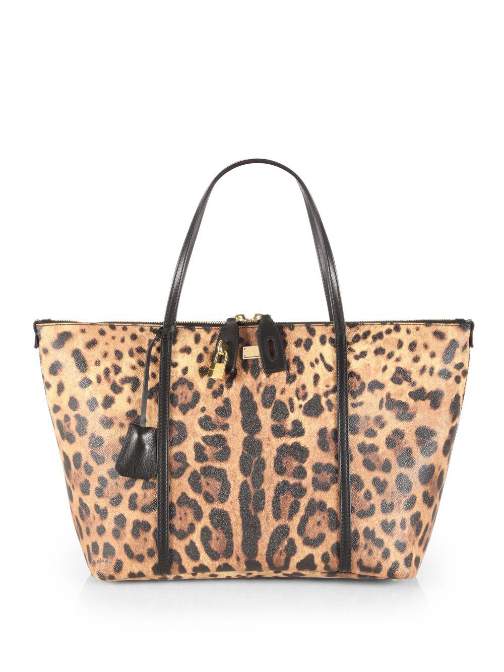 dolce and gabbana leopard print bag