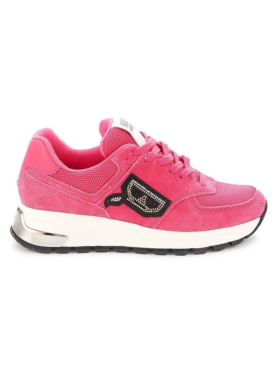 Karl Lagerfeld Mayu Appliqué Mesh Running Sneakers in Pink Lyst