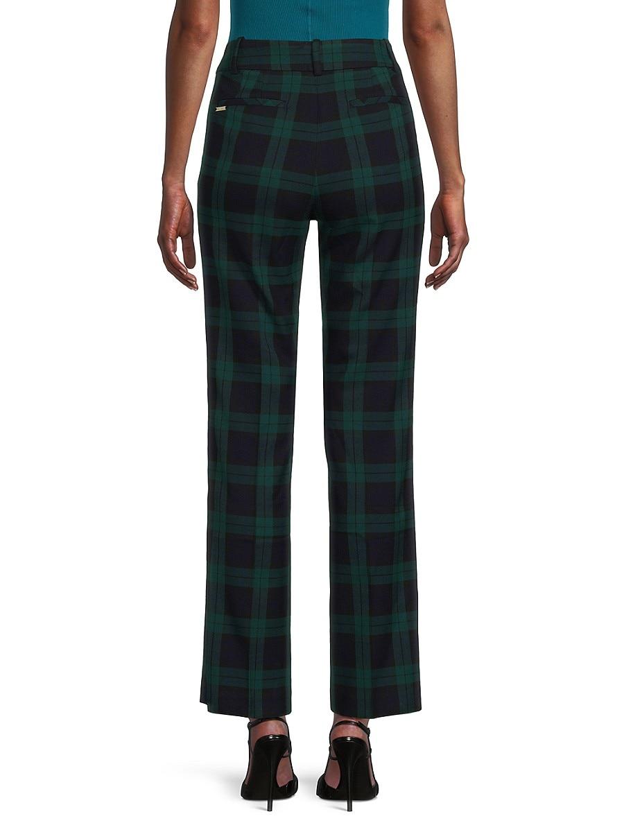 Women's Green Plaid Pants