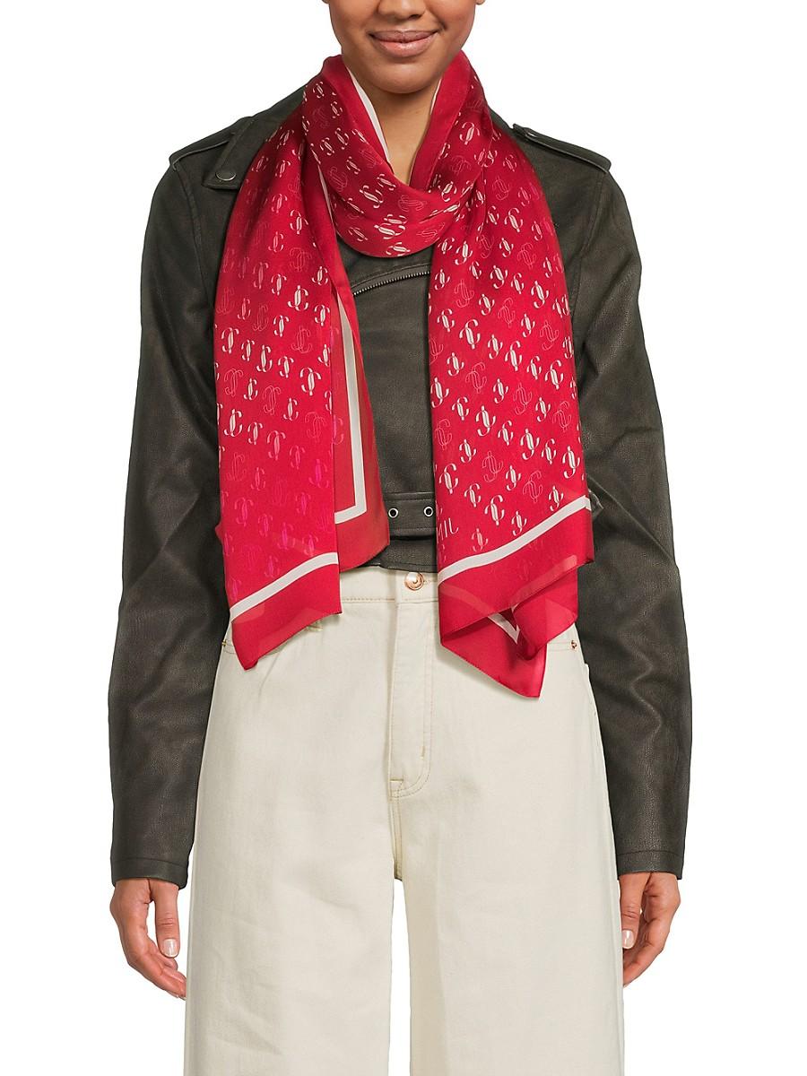 JIMMY CHOO シルクスカーフ Jimmy choo silk scarf on sale