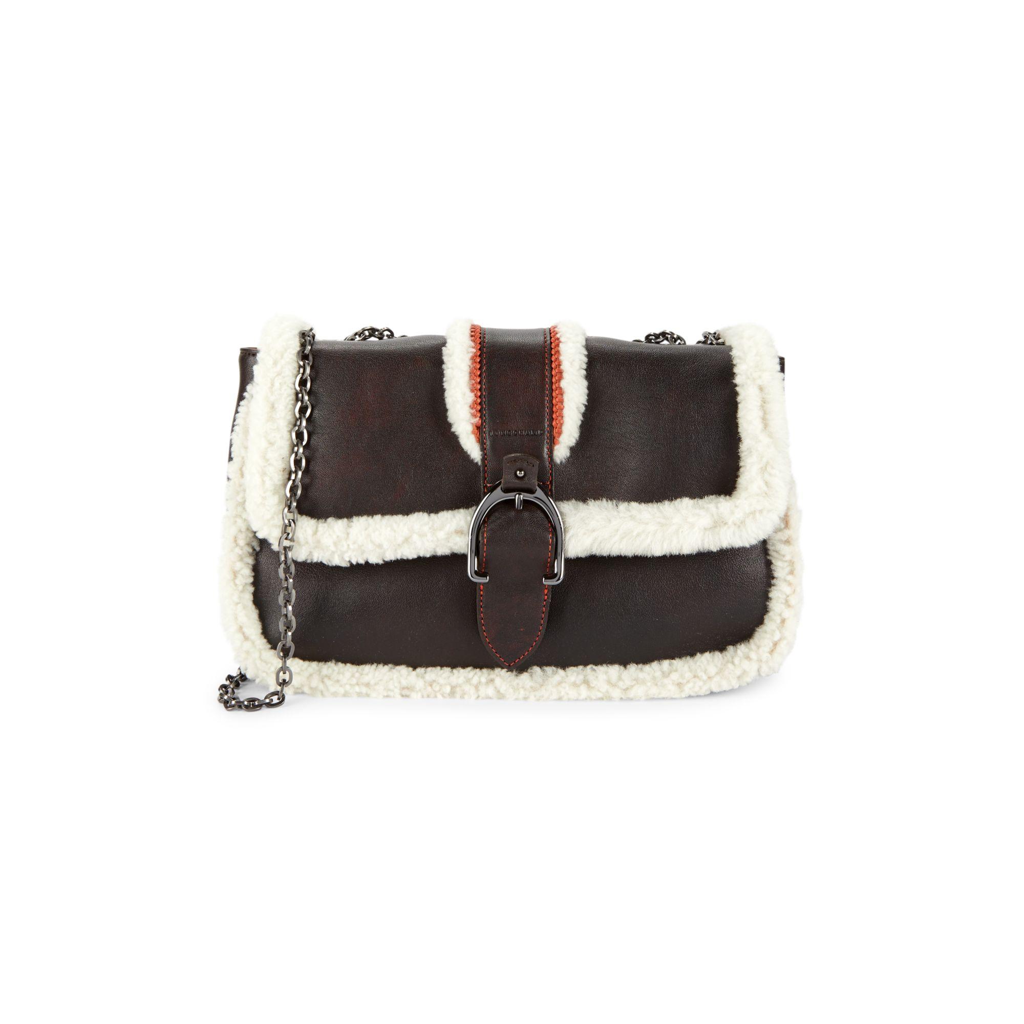 longchamp sheepskin bag