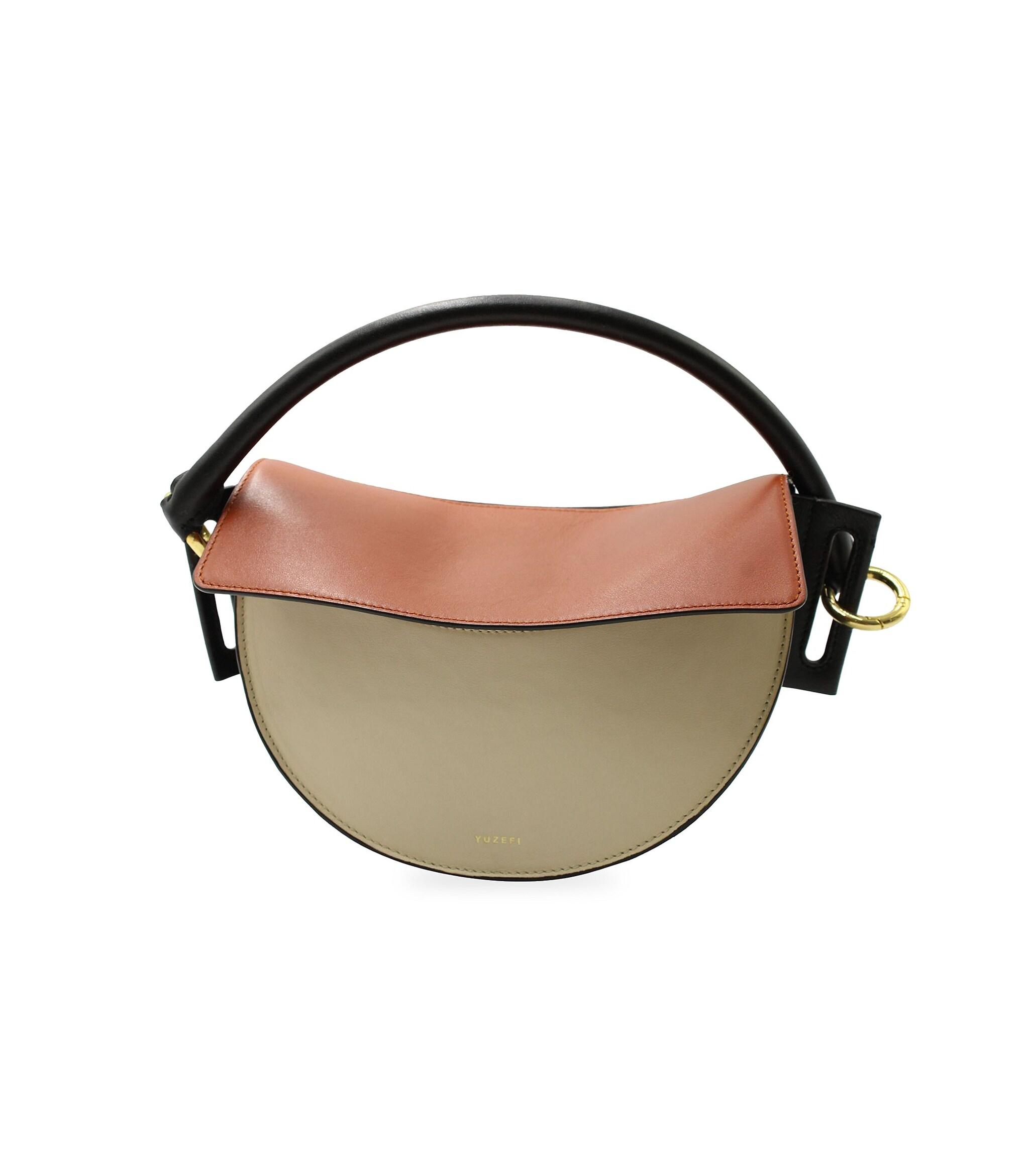 Yuzefi Dip Shoulder Bag In Multicolor Leather in Tan (Brown) | Lyst