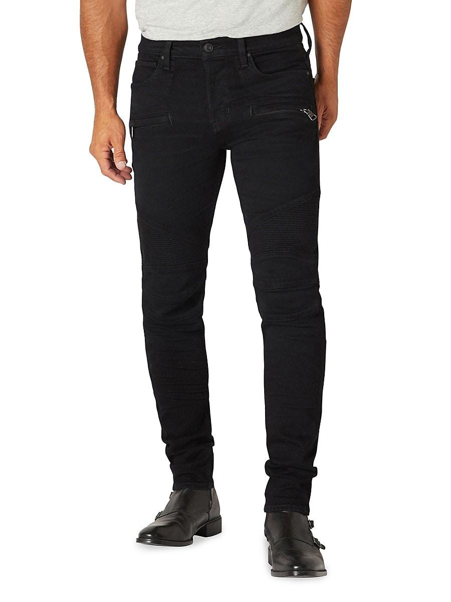 Hudson Jeans Blinder Skinny Whiskered Jeans in Black for Men Lyst