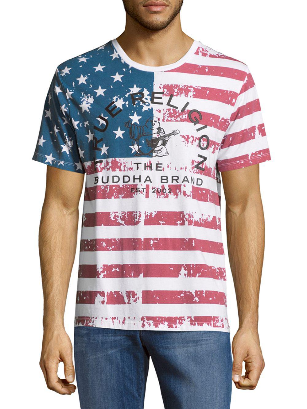 true religion american flag shirt