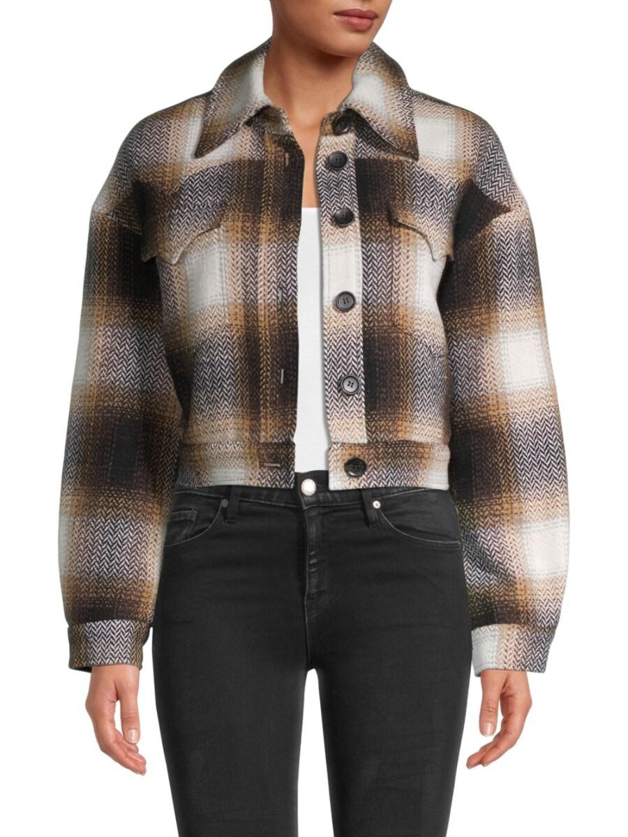 cropped plaid jacket