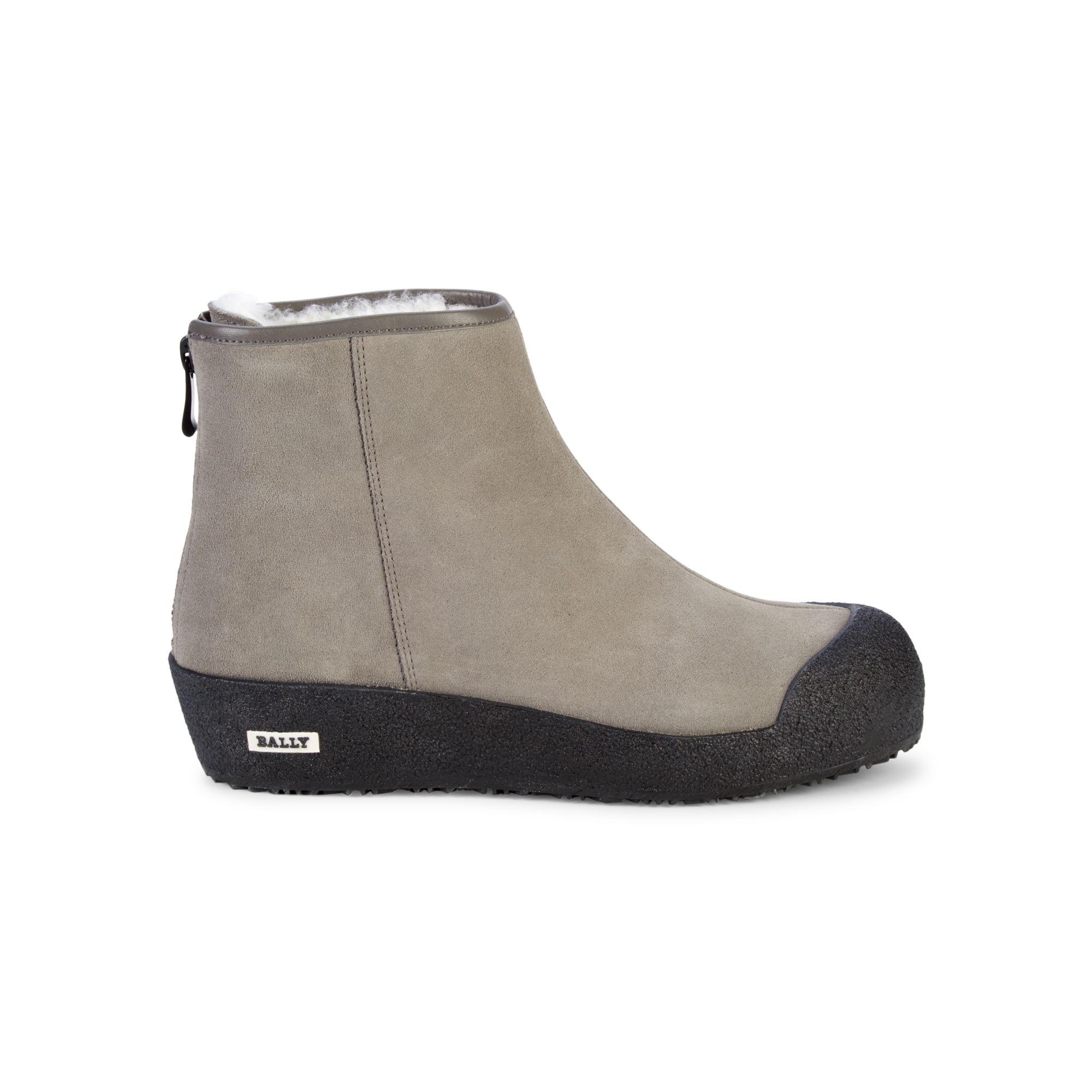 Bally Guard Ii Shearlinglined Suede Winter Ankle Boots in Grey (Gray